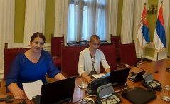 2 July 2021 Head of National Assembly’s delegation to OSCE PA Vesna Markovic and delegation member Dusica Stojkovic